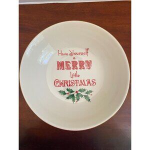 Lenox American by Design, Holiday Pattern Serving Bowl, Have Yourself a Merry Li